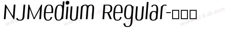 NJMedium Regular字体转换
